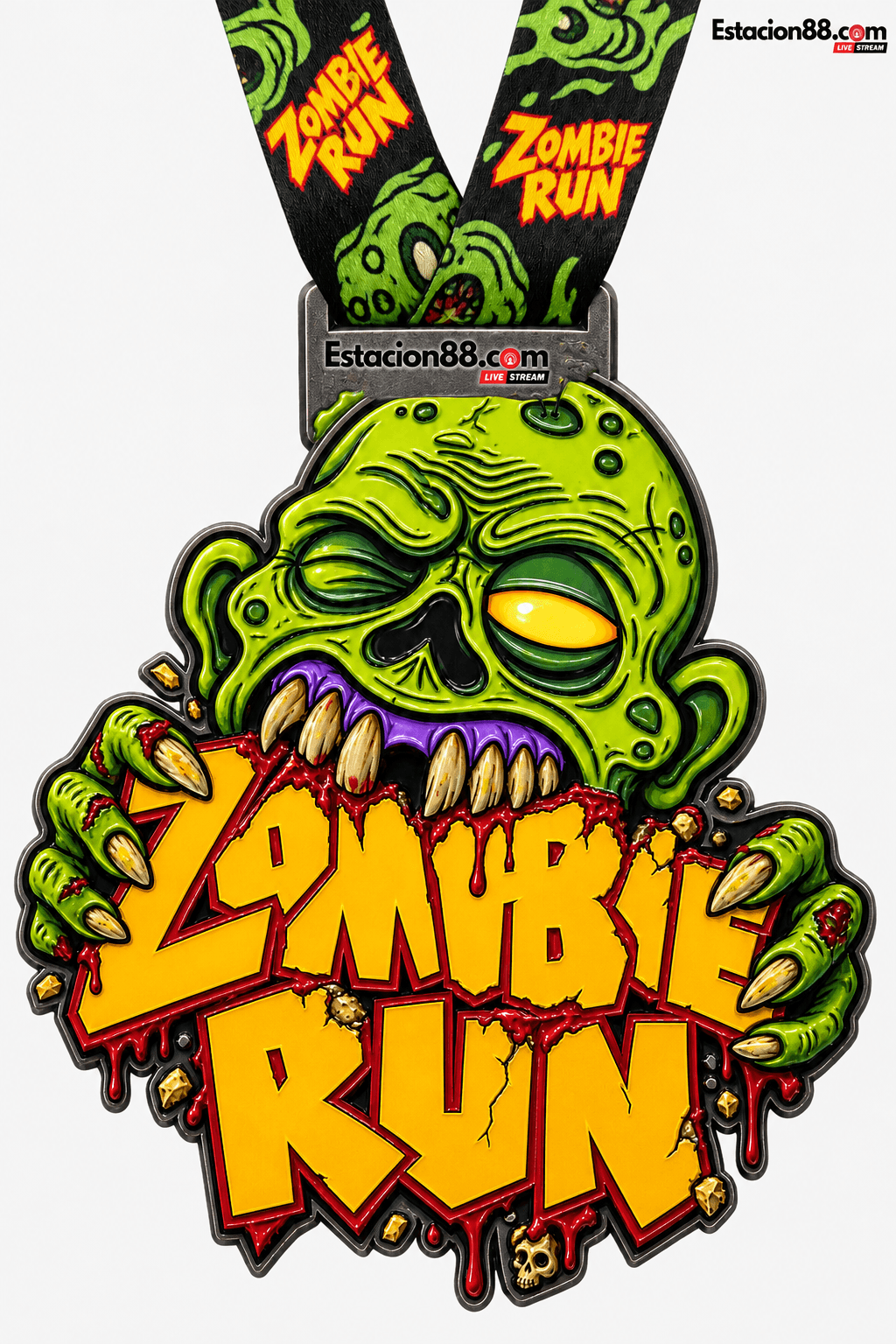 Medalla ZOMBIE RUN 🧟‍♂️🧟‍♀️